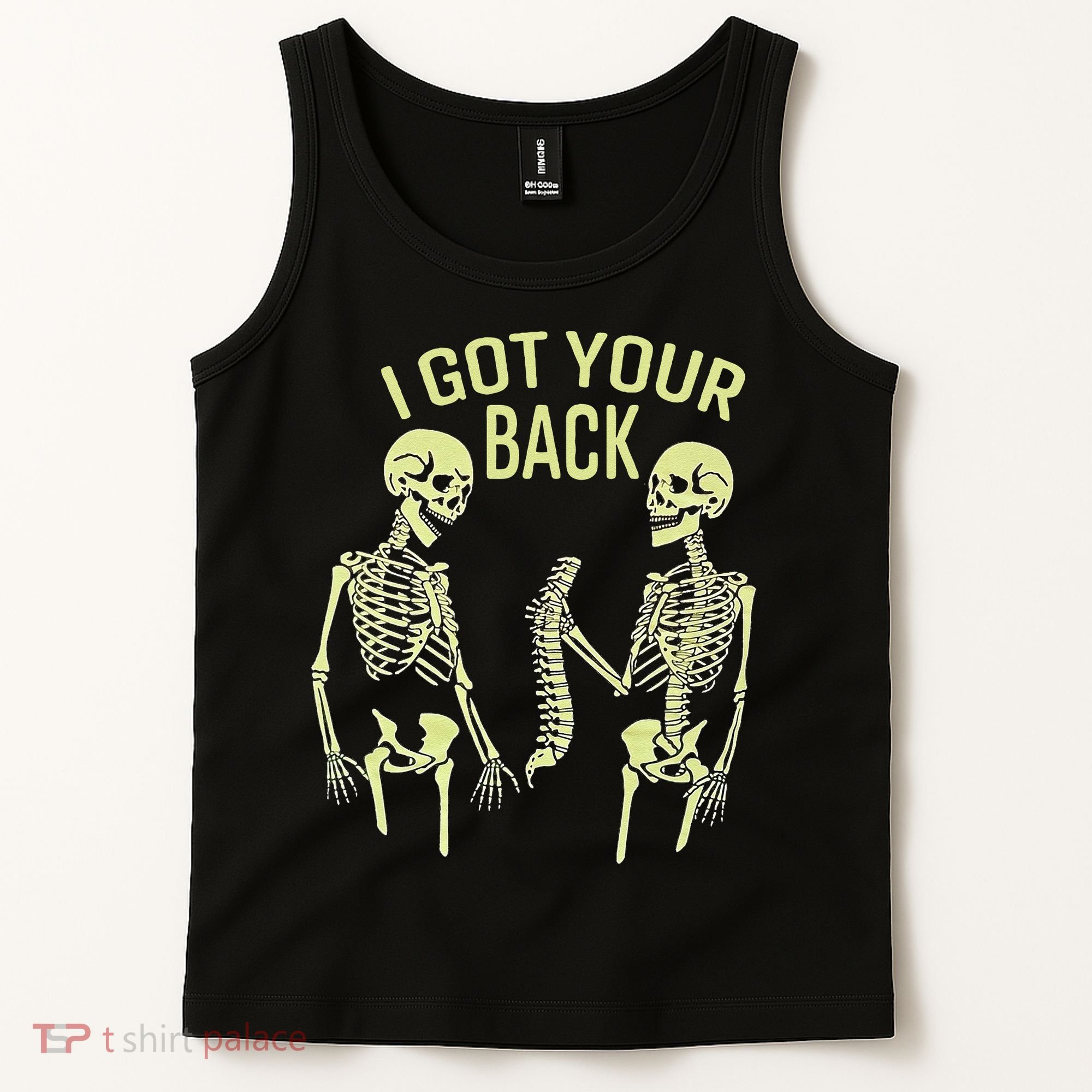 I Got Your Back Halloween Skeleton Skull Sarcastic Tank Top