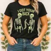 I Got Your Back Halloween Skeleton Skull Sarcastic Women's T-Shirt thumb 2