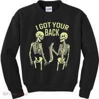 I Got Your Back Halloween Skeleton Skull Sarcastic Kids Sweatshirt thumb 0