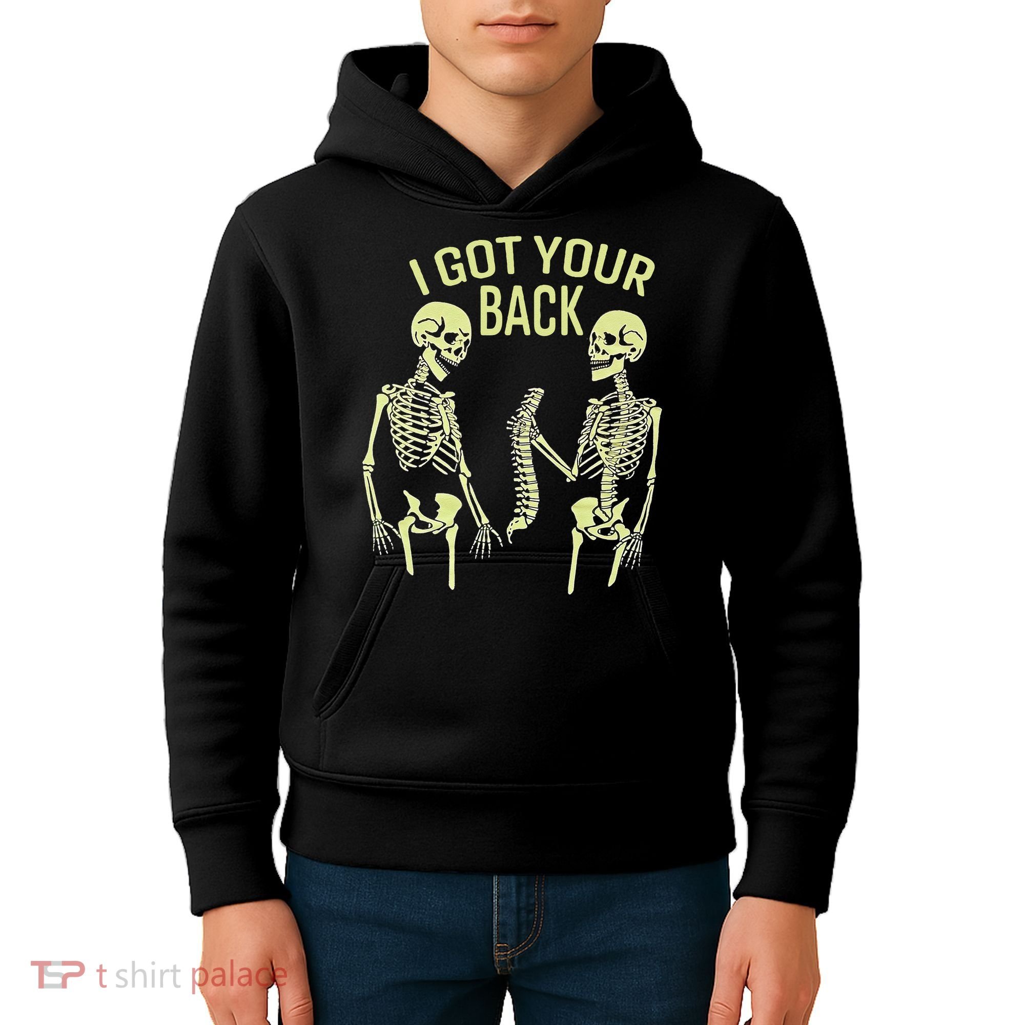 I Got Your Back Halloween Skeleton Skull Sarcastic Kids Hoodie
