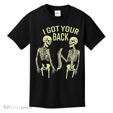 I Got Your Back Halloween Skeleton Skull Sarcastic Kids T-Shirt