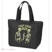 I Got Your Back Halloween Skeleton Skull Sarcastic Tote Bag thumb 3