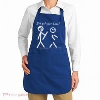 I Got Your Back Stick Figure Friendship Sarcasm Teens Funny Apron thumb 2
