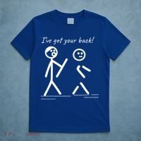 I Got Your Back Stick Figure Friendship Sarcasm Teens Funny T-Shirt thumb 5