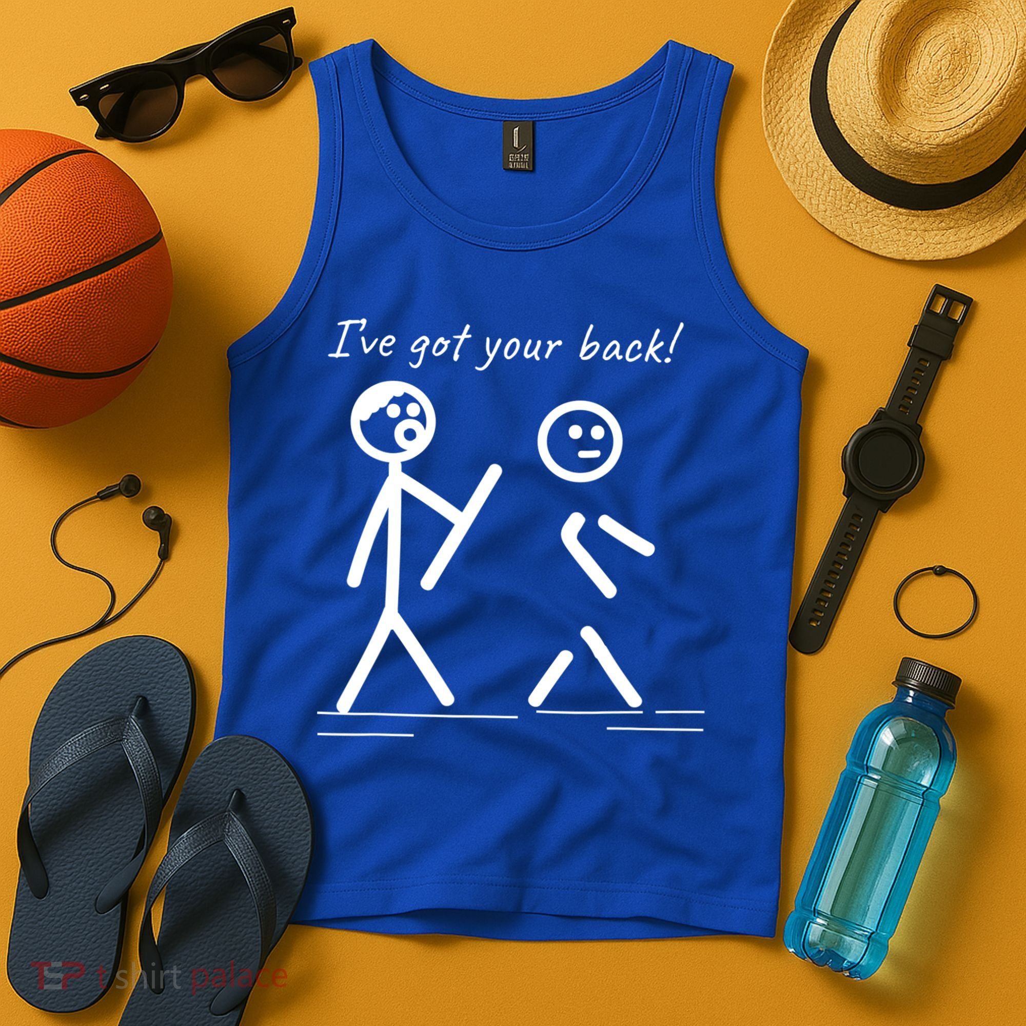 I Got Your Back Stick Figure Friendship Sarcasm Teens Funny Tank Top