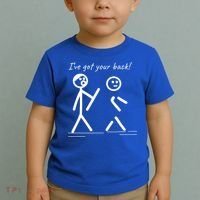 I Got Your Back Stick Figure Friendship Sarcasm Teens Funny Toddler T-Shirt thumb 2