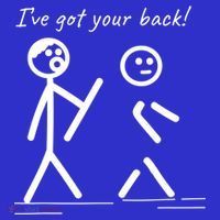 I Got Your Back Stick Figure Friendship Sarcasm Teens Funny Toddler T-Shirt thumb 4