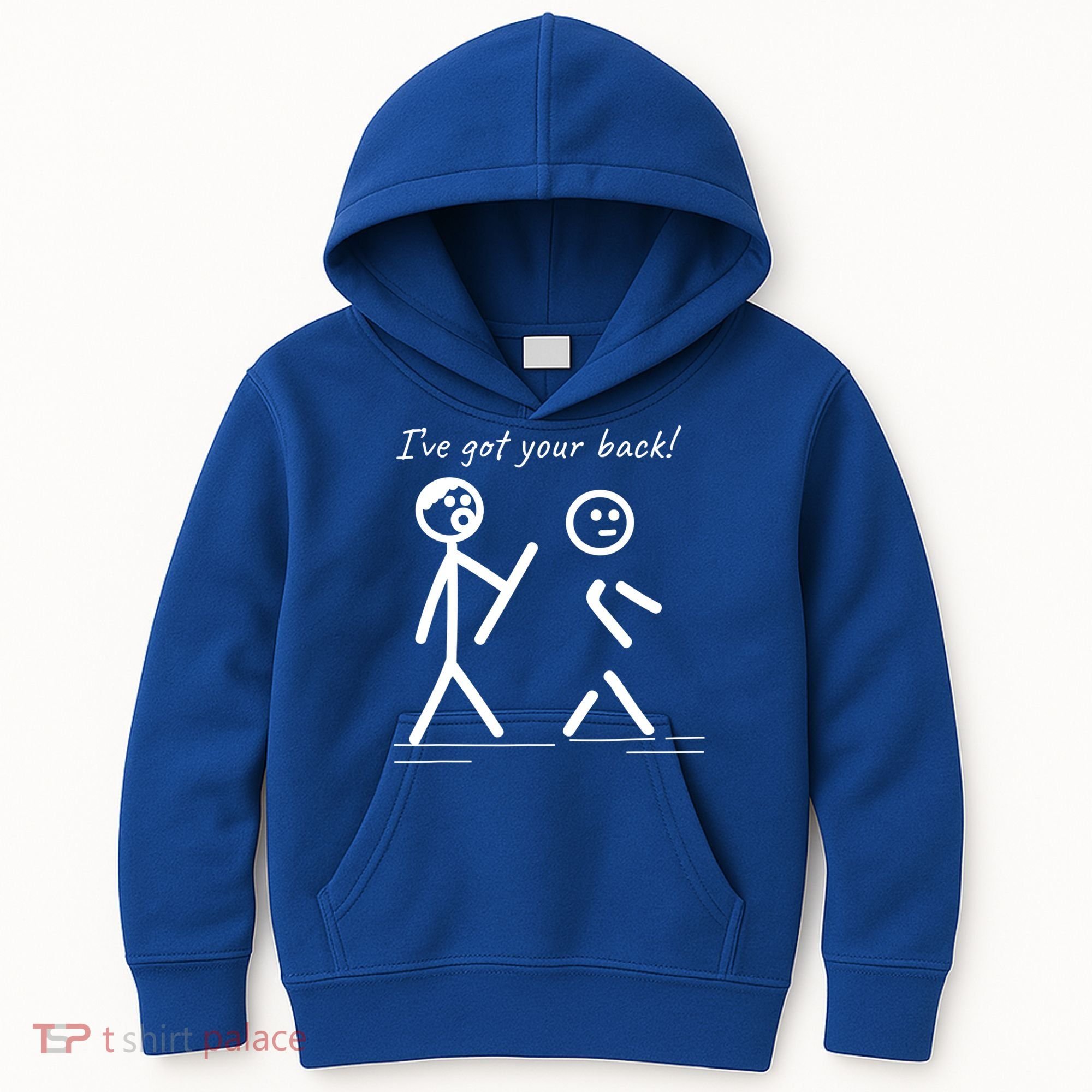 I Got Your Back Stick Figure Friendship Sarcasm Teens Funny Kids Hoodie