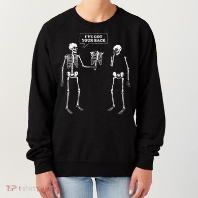 IVe Got Your Back Funny Skeleton Pun Women's Sweatshirt