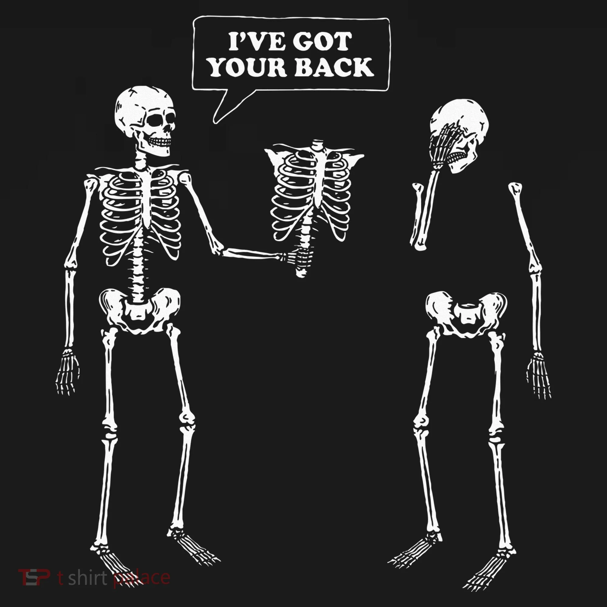 IVe Got Your Back Funny Skeleton Pun Women's Hoodie