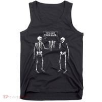 IVe Got Your Back Funny Skeleton Pun Tank Top thumb 0
