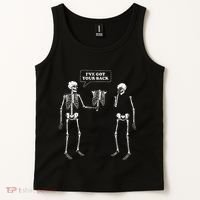 IVe Got Your Back Funny Skeleton Pun Tank Top thumb 2