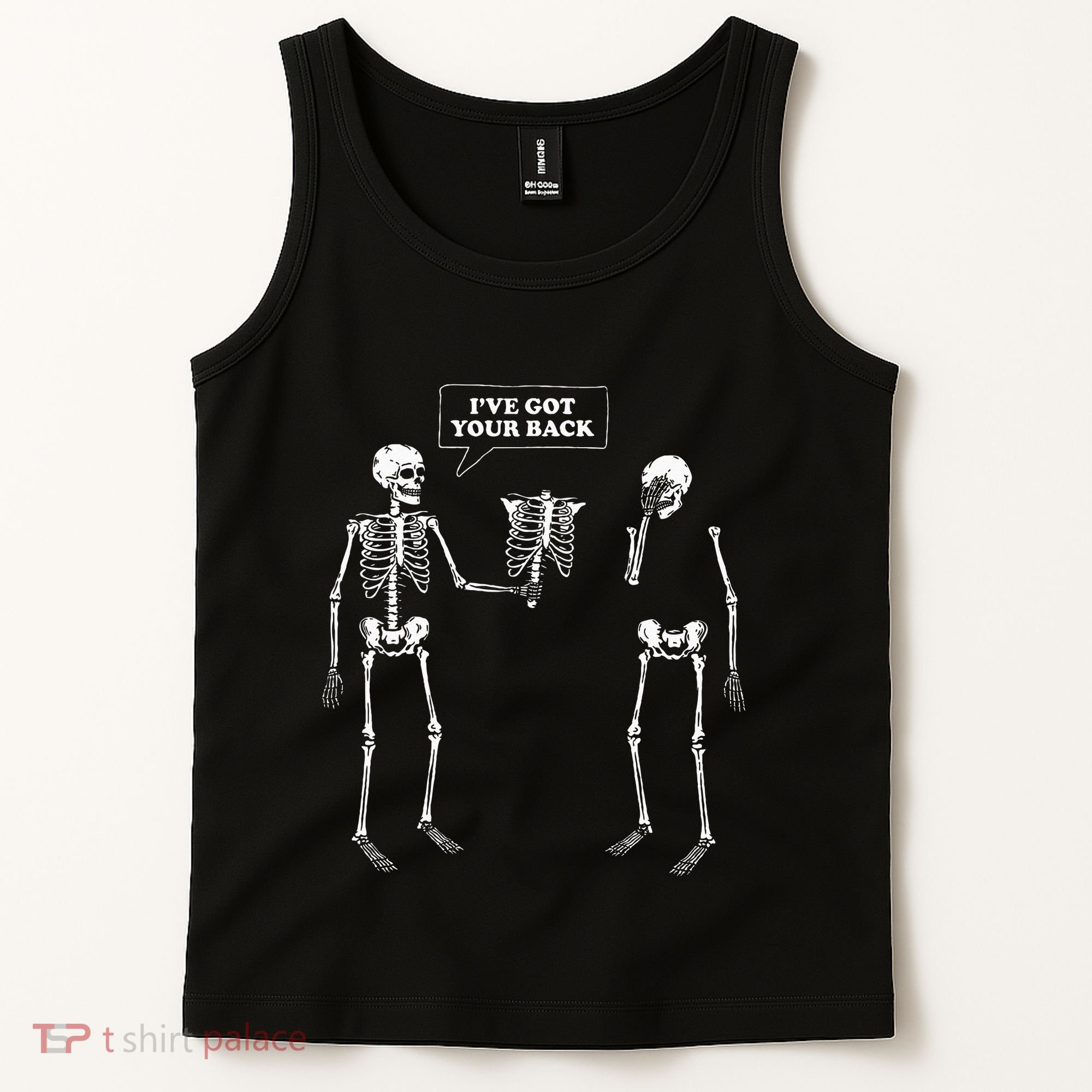 IVe Got Your Back Funny Skeleton Pun Tank Top