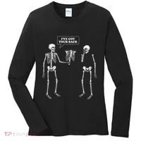 IVe Got Your Back Funny Skeleton Pun Women's Long Sleeve Shirt thumb 0