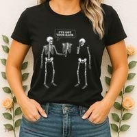 IVe Got Your Back Funny Skeleton Pun Women's T-Shirt thumb 2
