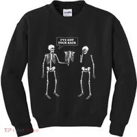 IVe Got Your Back Funny Skeleton Pun Kids Sweatshirt thumb 0