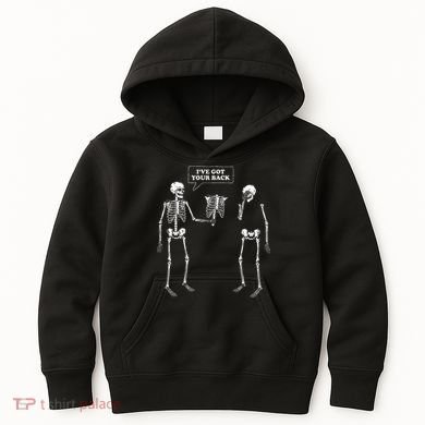 IVe Got Your Back Funny Skeleton Pun Kids Hoodie