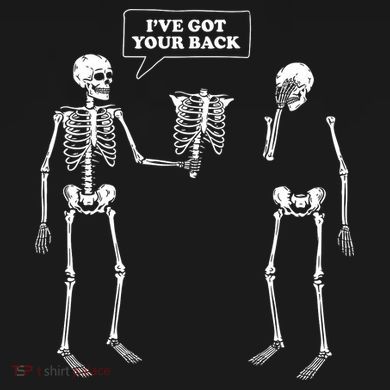 Ive Got Your Back Funny Skeleton Pun City Backpack
