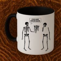 Ive Got Your Back Funny Skeleton Pun Coffee Mug thumb 2