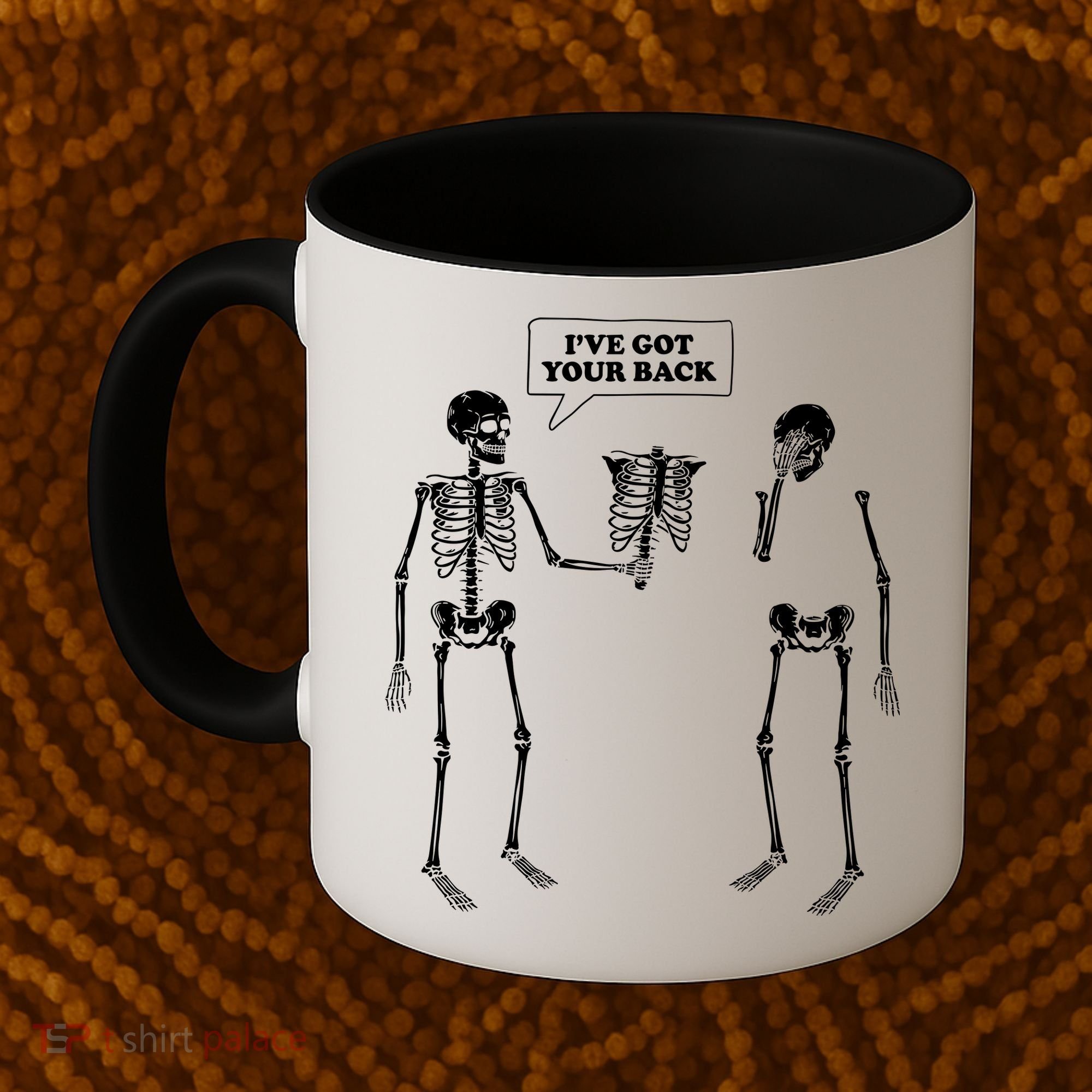 Ive Got Your Back Funny Skeleton Pun Coffee Mug