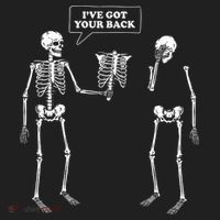 Ive Got Your Back Funny Skeleton Pun Beanie thumb 2