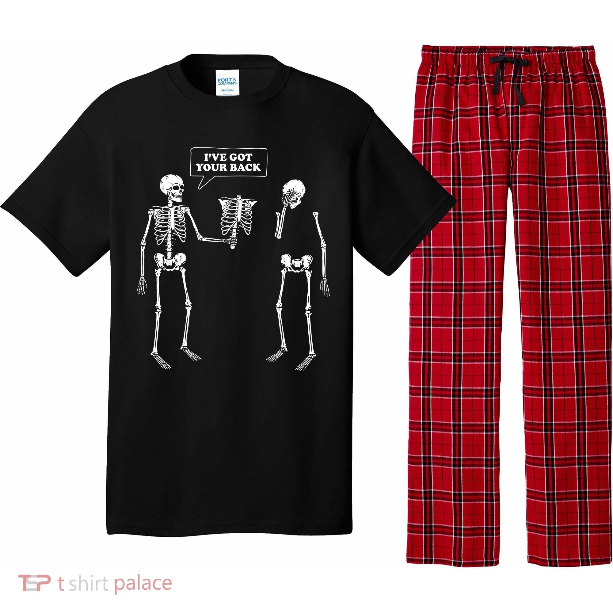 Ive Got Your Back Funny Skeleton Pun Pajama Set