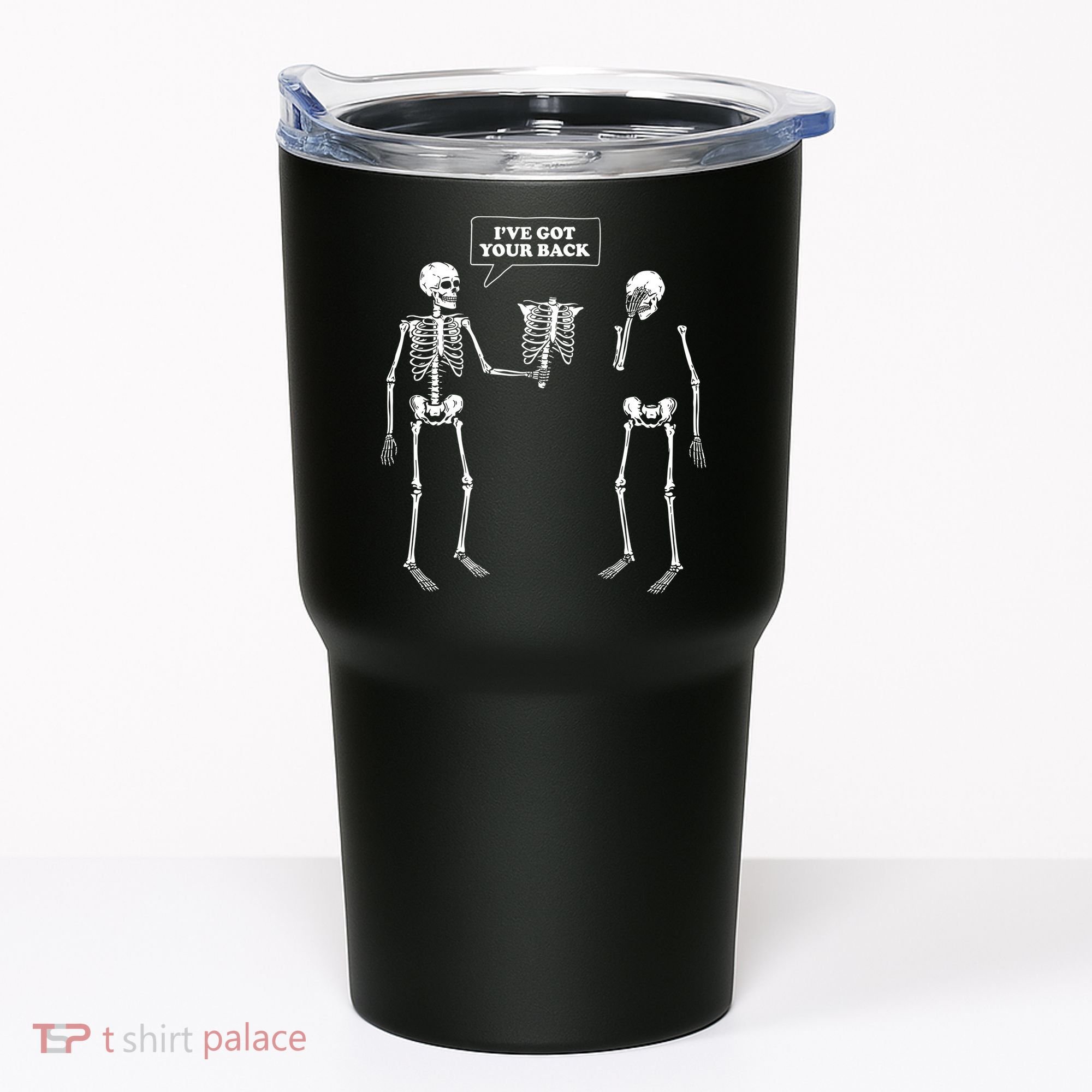 Ive Got Your Back Funny Skeleton Pun Tumbler