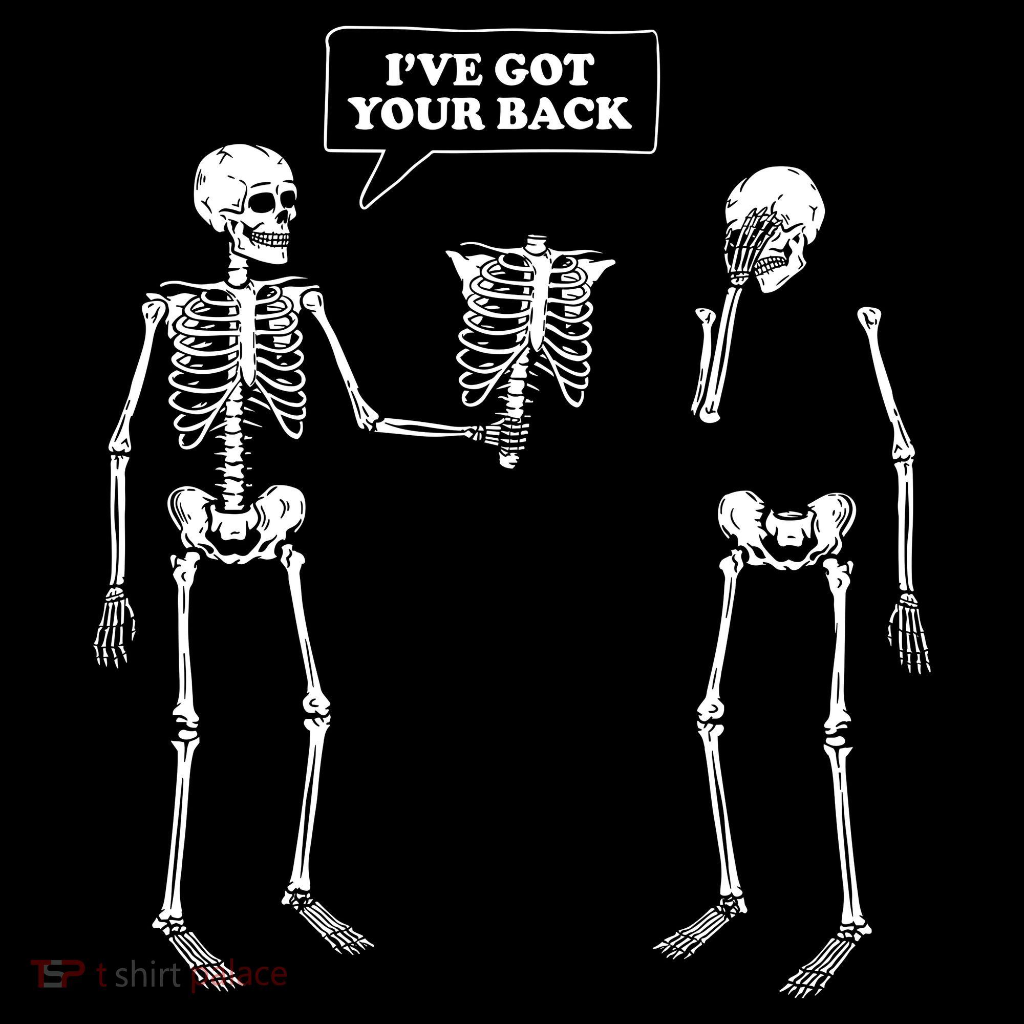 Ive Got Your Back Funny Skeleton Pun Mousepad