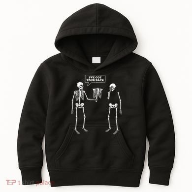 Ive Got Your Back Funny Skeleton Pun Kids Hoodie