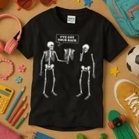 Ive Got Your Back Funny Skeleton Pun Kids T-Shirt thumb 3