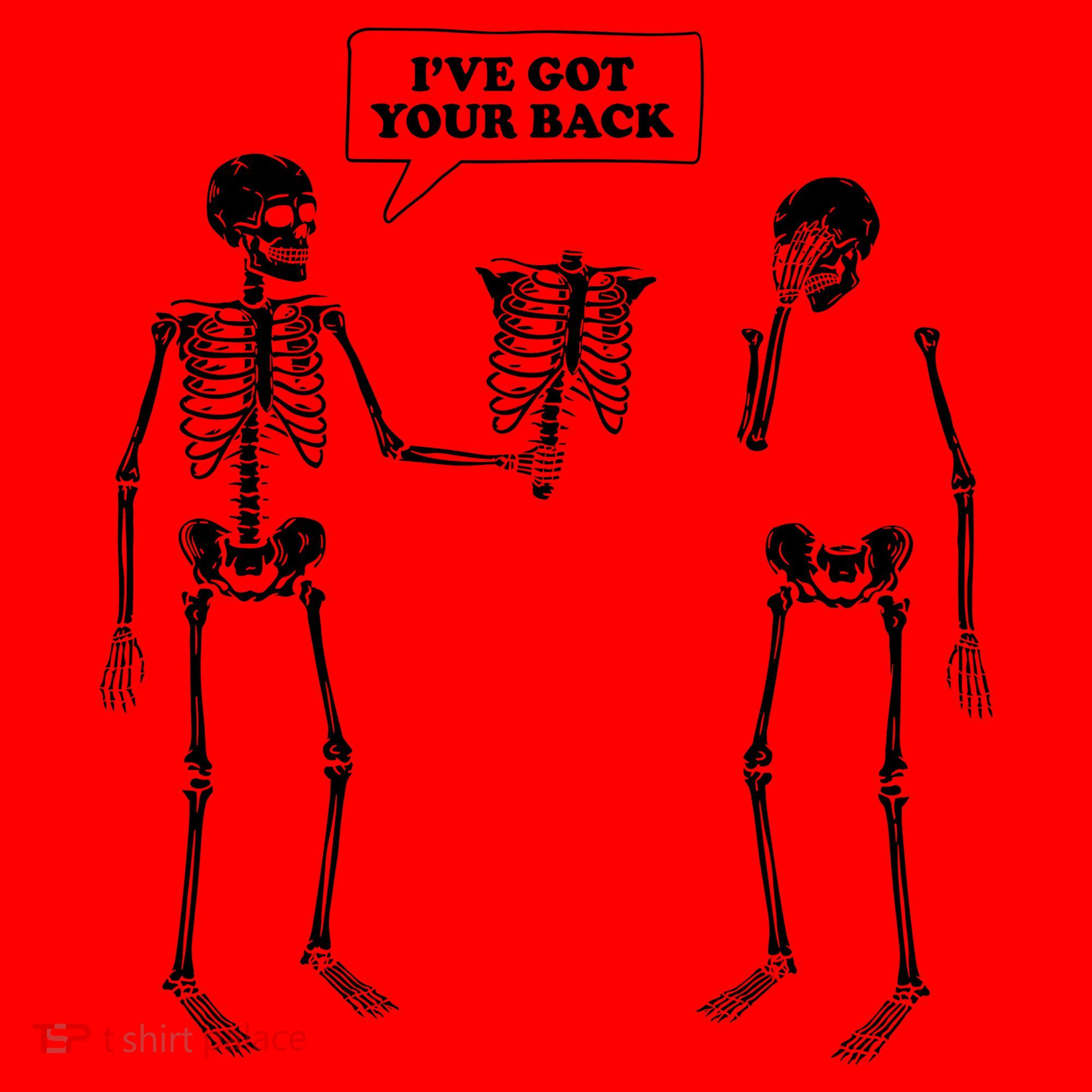 Ive Got Your Back Funny Skeleton Pun Santa Hat