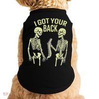 I Got Your Back Halloween Skeleton Skull Sarcastic Doggie Tank thumb 0