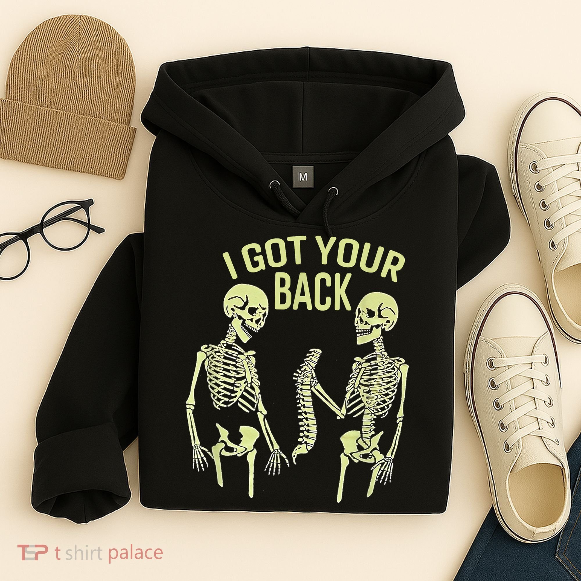 I Got Your Back Halloween Skeleton Skull Sarcastic Hoodie