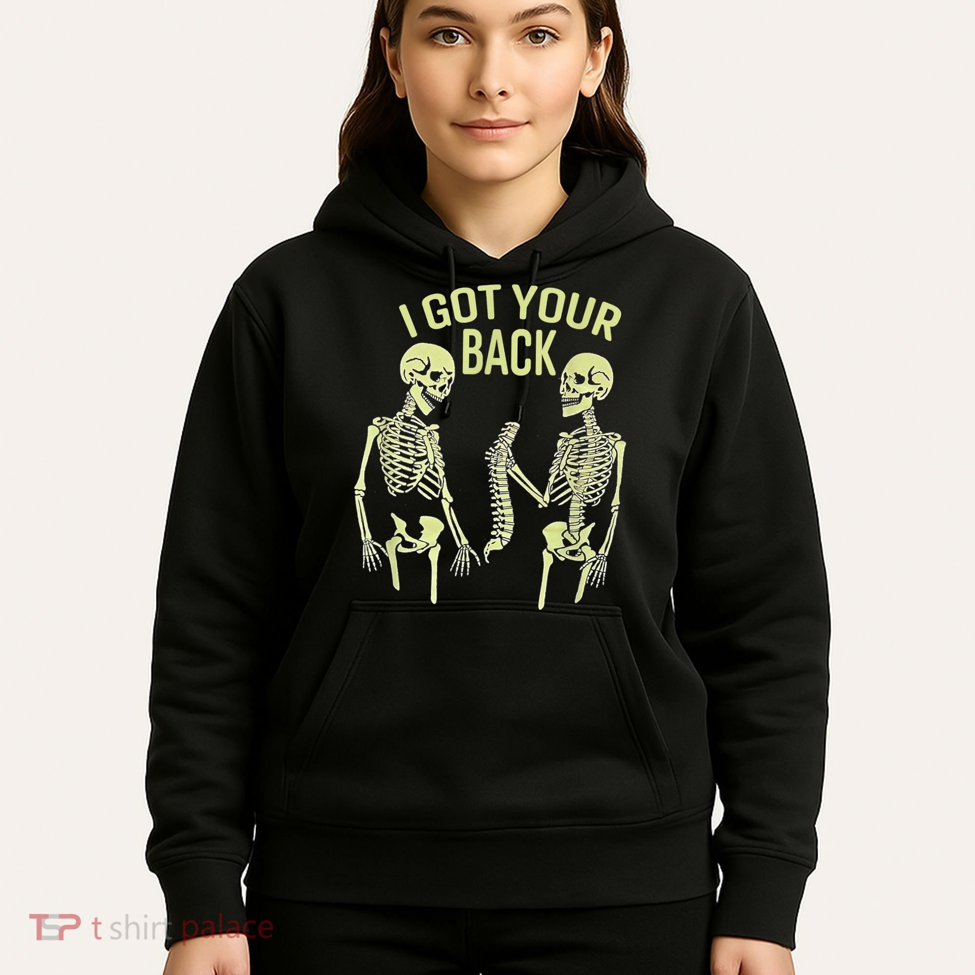 I Got Your Back Halloween Skeleton Skull Sarcastic Hoodie