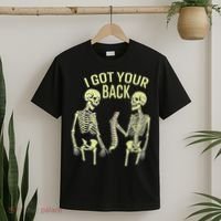 I Got Your Back Halloween Skeleton Skull Sarcastic T-Shirt thumb 2