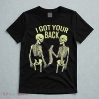 I Got Your Back Halloween Skeleton Skull Sarcastic T-Shirt thumb 5