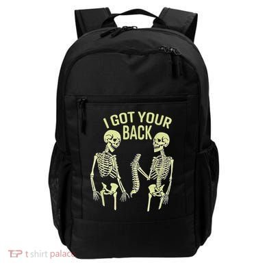 I Got Your Back Halloween Skeleton Skull Sarcastic Backpack