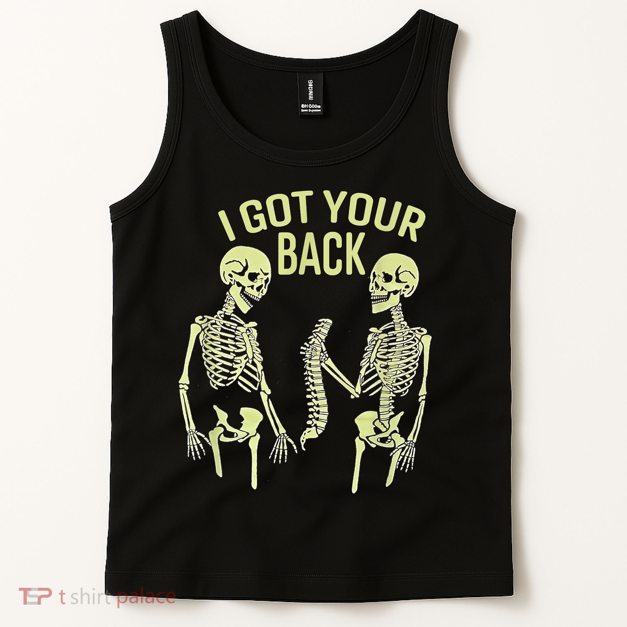 I Got Your Back Halloween Skeleton Skull Sarcastic Tank Top