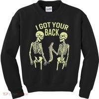 I Got Your Back Halloween Skeleton Skull Sarcastic Kids Sweatshirt thumb 0