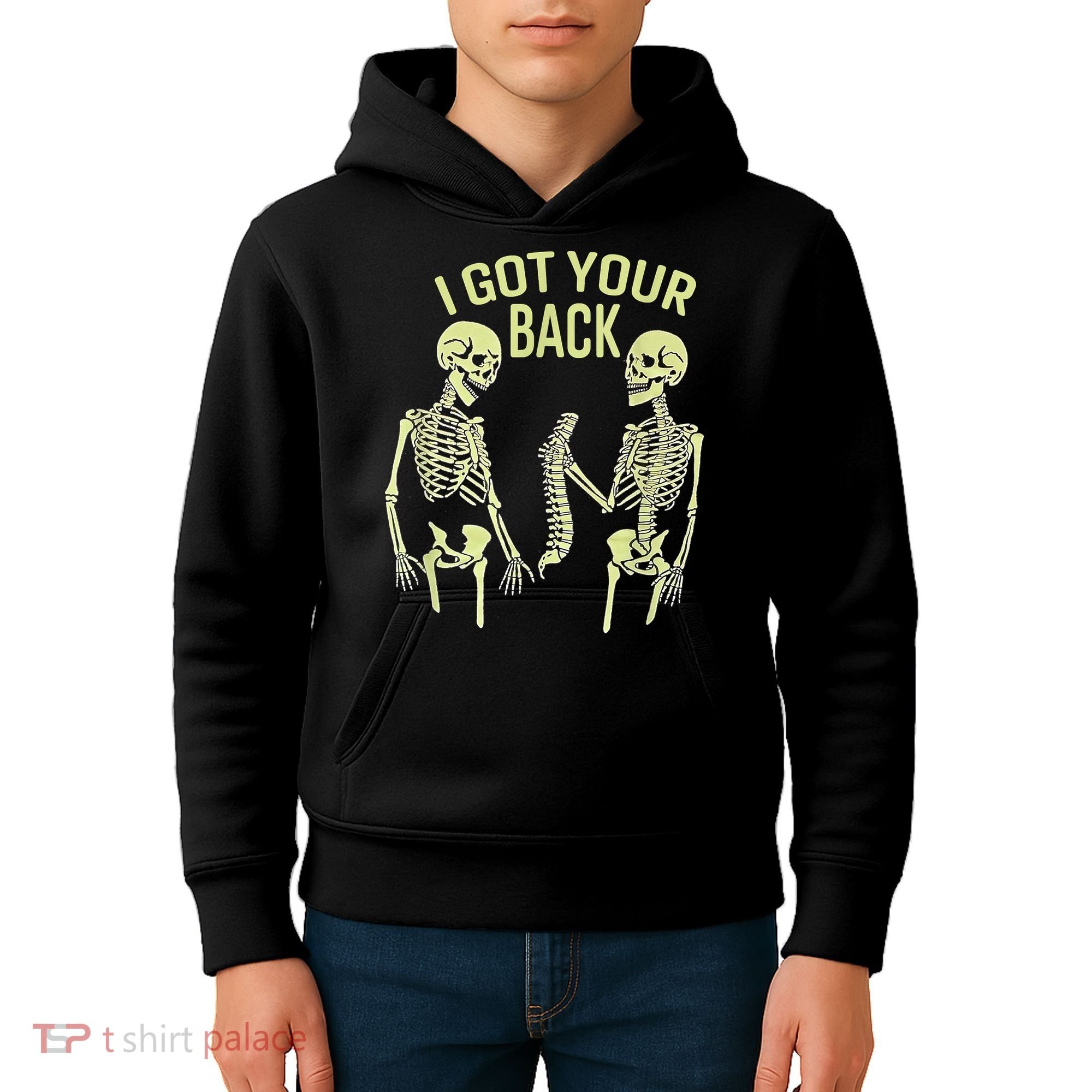 I Got Your Back Halloween Skeleton Skull Sarcastic Kids Hoodie