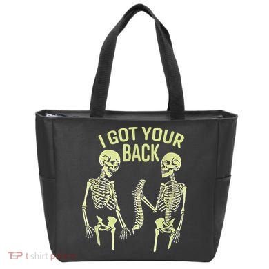 I Got Your Back Halloween Skeleton Skull Sarcastic Tote Bag