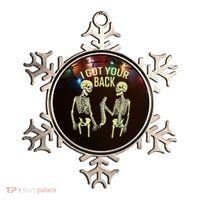 I Got Your Back Halloween Skeleton Skull Sarcastic Ornament thumb 0