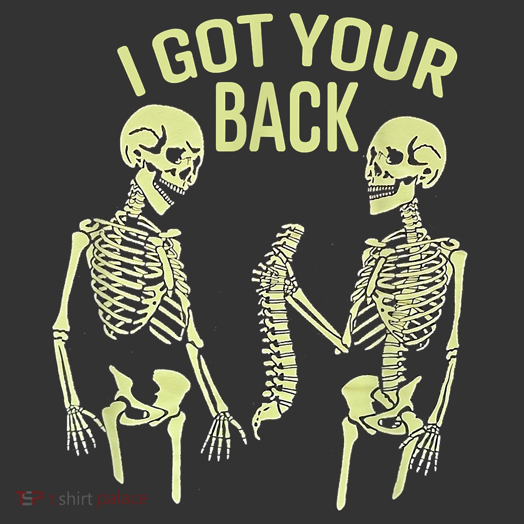 I Got Your Back Halloween Skeleton Skull Sarcastic Ornament