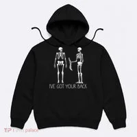I've Got Your Back Funny Skeleton Bone Meme Hoodie thumb 0