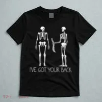 I've Got Your Back Funny Skeleton Bone Meme T-Shirt thumb 5