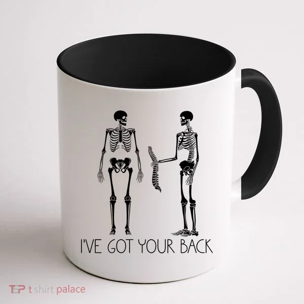 I've Got Your Back Funny Skeleton Bone Meme Coffee Mug