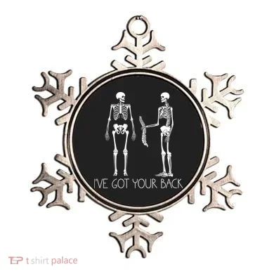 I've Got Your Back Funny Skeleton Bone Meme Ornament