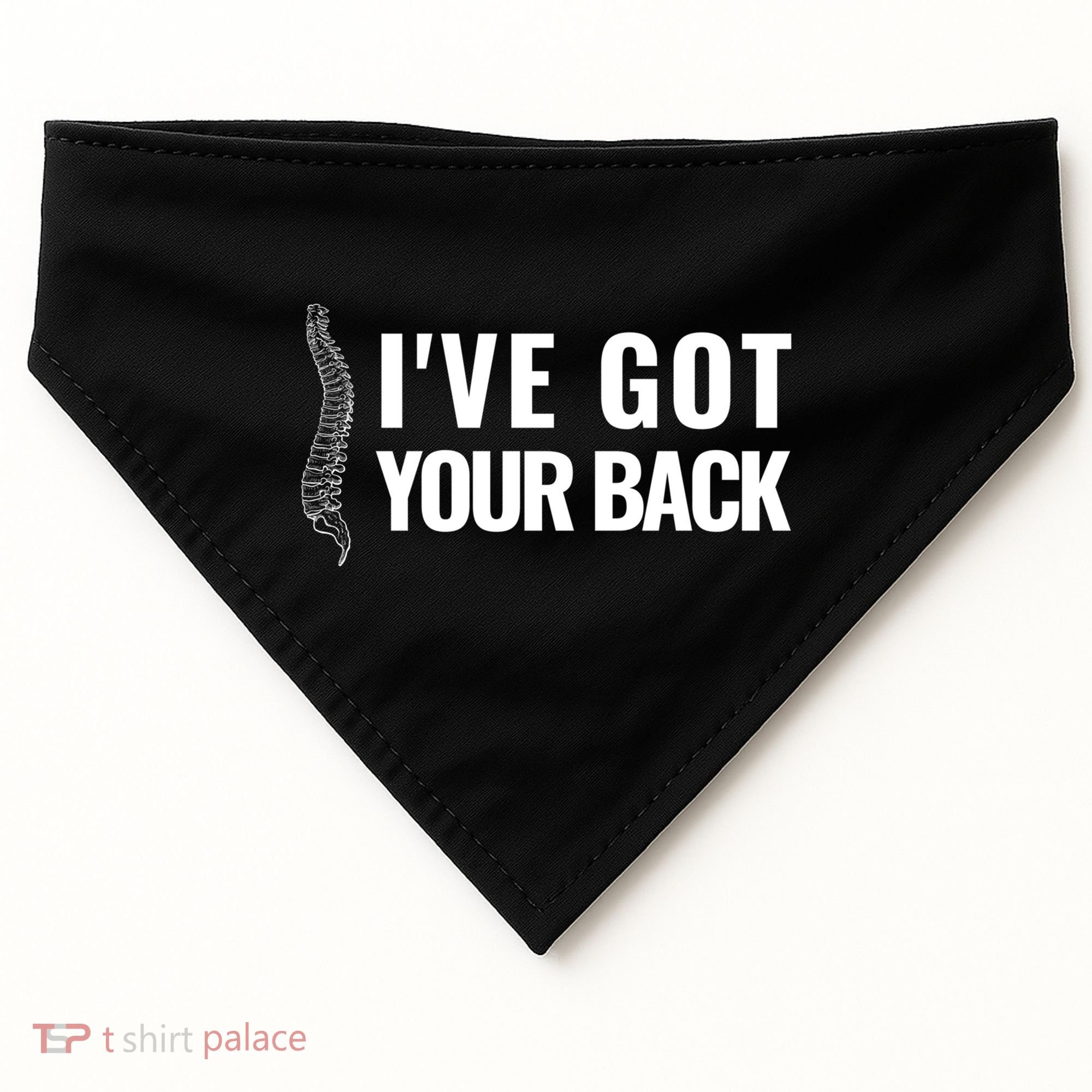 Ive Got Your Back Anatomy Funny Chiropractor Orthopedic Meaningful Gift USA-Made Doggie Bandana