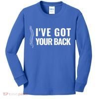 Ive Got Your Back Anatomy Funny Chiropractor Orthopedic Meaningful Gift Kids Long Sleeve Shirt thumb 0