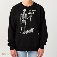I Got Your Back Halloween Skeleton Skull Sarcastic Women's Sweatshirt thumb 0